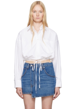 alexanderwang.t White Cotton Oxford Wrap Shirt