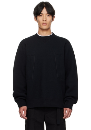 sacai Black Sponge Sweat Sweatshirt