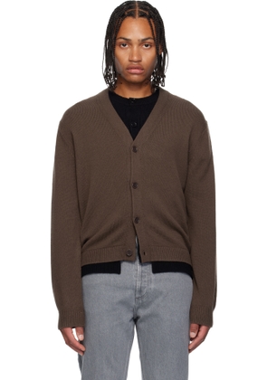 JW Anderson Brown Contrast Layered Cardigan