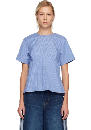 sacai Blue Poplin T-shirt