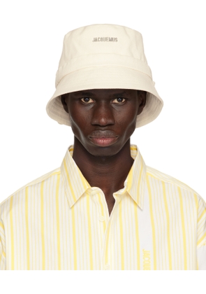 JACQUEMUS Off-White Les Classiques 'The Gadjo' Bucket Hat