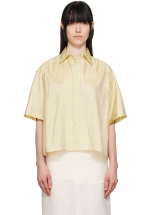 Jil Sander Yellow Spread Collar Shirt