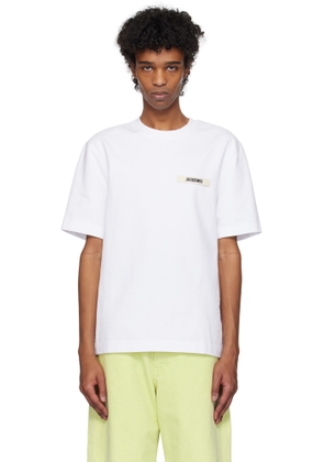 JACQUEMUS White Les Classiques 'The Gros Grain' T-shirt