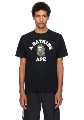 BAPE Black Trial Camo College T-shirt