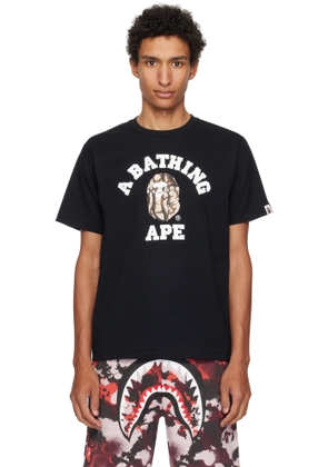 BAPE Black Trial Camo College T-shirt
