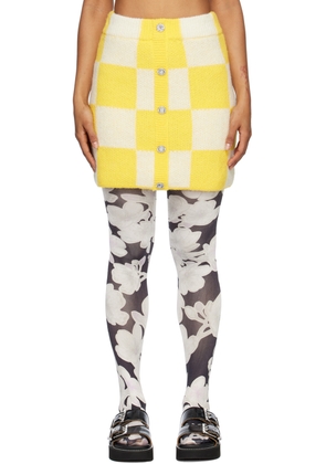 Stine Goya Yellow & White Noura Miniskirt