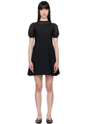 AMOMENTO Black Hourglass Minidress