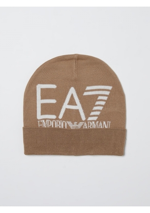 Hat EA7 Men color Beige
