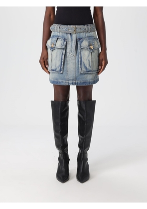Skirt BALMAIN Woman color Blue