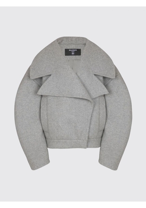 Coat BALMAIN Woman color Grey