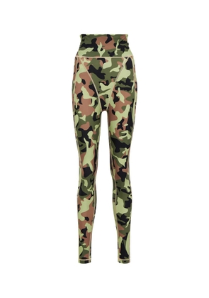 Rotate Ronda camouflage high-rise leggings