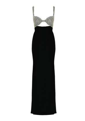 The New Arrivals Ilkyaz Ozel Lux Orphéon Crystal Embellished Gown - Moda Operandi