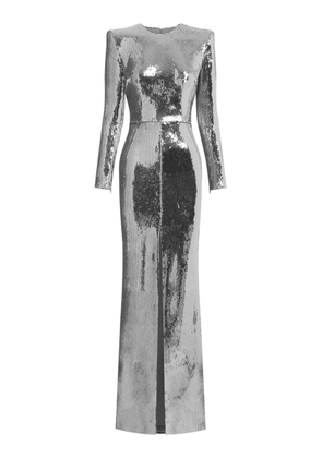 Alex Perry Sequined Long Sleeve Gown - Moda Operandi