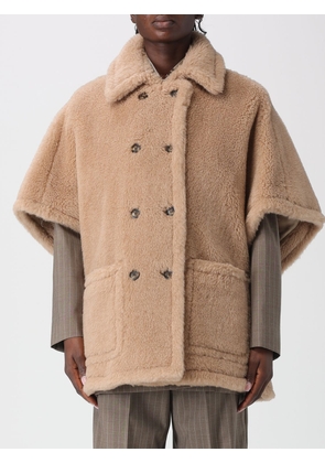 Fur Coat MAX MARA Woman color Beige