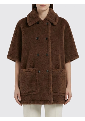 Fur Coat MAX MARA Woman color Gold
