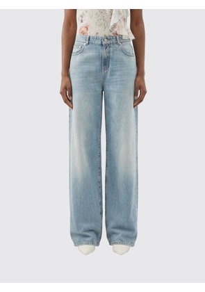 Jeans MCQUEEN Woman color Denim
