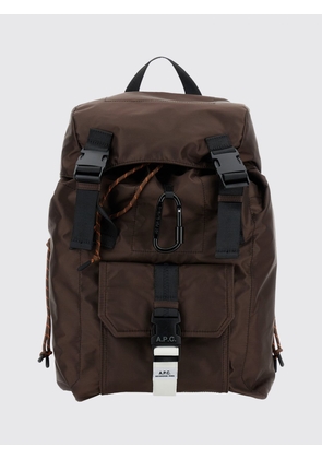 Backpack A. P.C. Men color Brown