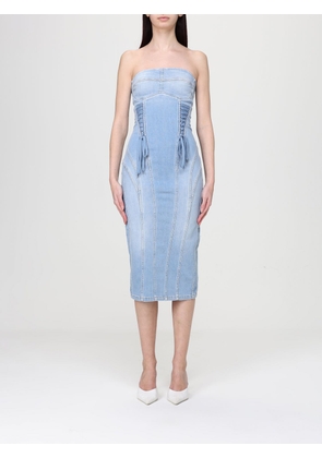 Dress ELISABETTA FRANCHI Woman color Blue