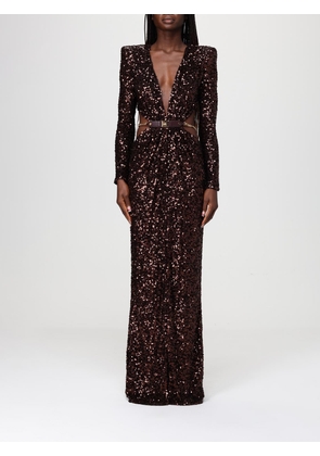 Dress ELISABETTA FRANCHI Woman color Brown