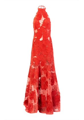 Silvia Tcherassi Mab Sheer Halter Dress - Moda Operandi