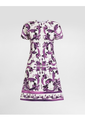 Dolce & Gabbana Majolica-print Dress - Woman Dresses Multicolor 40
