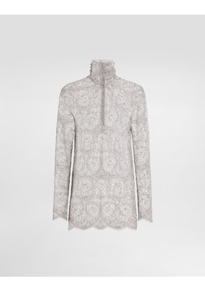 Dolce & Gabbana Chantilly Lace Blouse - Woman Shirts And Tops Multicolor 40