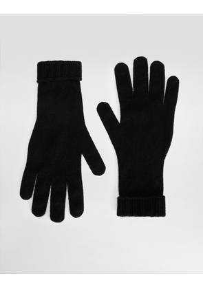 Dolce & Gabbana Cashmere Knit Gloves - Woman Hats And Gloves Black L