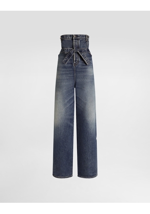 Dolce & Gabbana Denim Trousers - Woman Pants And Shorts Multi-colored 40