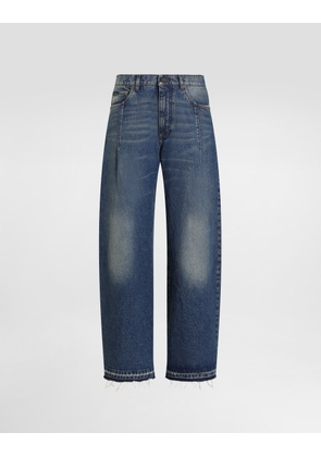 Dolce & Gabbana Cotton Denim Jeans - Man Denim Multi-colored 52