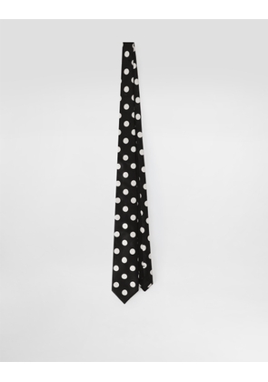 Dolce & Gabbana Jacquard Tie - Man Ties And Pocket Squares Black Onesize