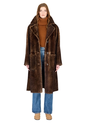 HiSO Zira Shearling Long Coat - Moda Operandi