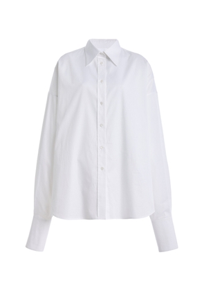 Brandon Maxwell The Harvey Relaxed Satin-Poplin Boyfriend Shirt - Moda Operandi
