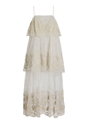 Sea Arielle Tiered Lace Midi Dress - Moda Operandi