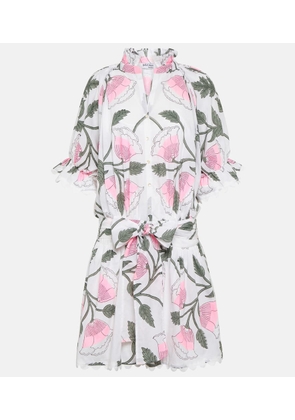 Juliet Dunn Floral cotton minidress