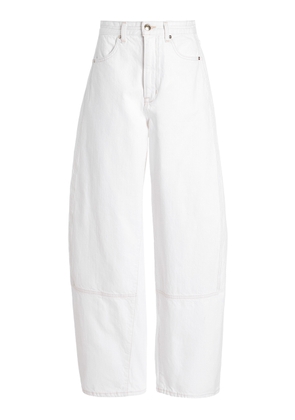 RÙADH Exclusive The Rhode Rigid High-Rise Curved Jeans - Moda Operandi