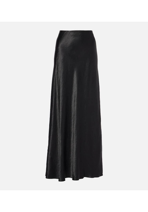 Vince High-rise satin maxi skirt