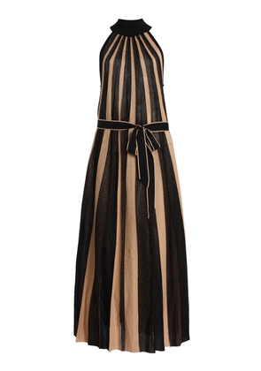 Zimmermann Hypnotic Metallic-Striped Knit Midi Dress - Moda Operandi