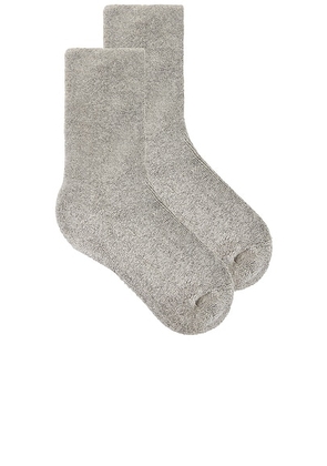 Eterne Lounge Socks in Heather Grey - Grey. Size all.