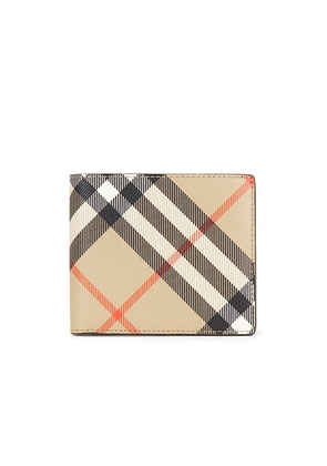 Burberry Bifold Wallet in Sand - Beige. Size all.