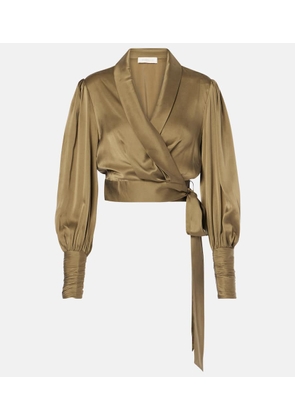 Zimmermann Silk wrap top