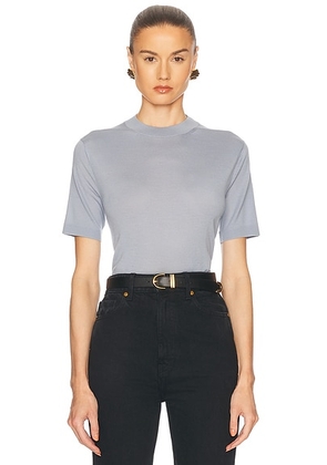 Burberry Short Sleeve Top in Gale - Blue. Size S (also in ).