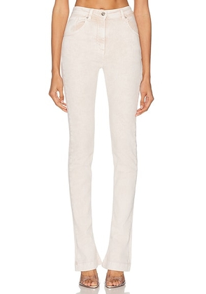 Blumarine Bootcut Leg Jeans in Wind Rose - Beige. Size 38 (also in ).