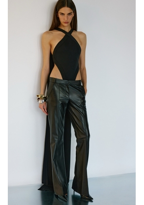 The New Arrivals Ilkyaz Ozel Yoko Jet Halter Top - Moda Operandi