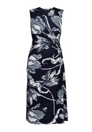 Erdem Sleevess Draped Midi Dress - Moda Operandi
