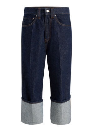 Khaite Boyle Cuffed Rigid Capri Jeans - Moda Operandi