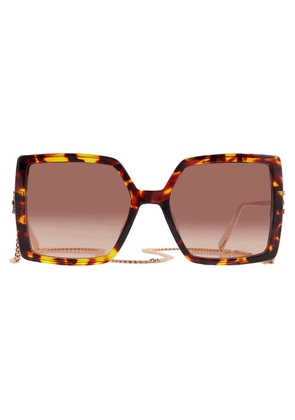 Chopard Brown Gradient Square Ladies Sunglasses IKCH334 0745 56
