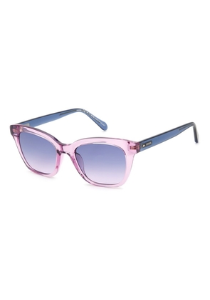 Fossil Blue Gradient Cat Eye Ladies Sunglasses FOS 2126/G/S 0789/I4 51