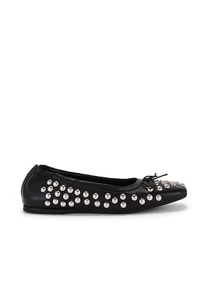 Golden Goose Amy Flat in Black & Silver - Black. Size 39 (also in ).