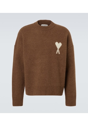 Ami Paris Alpaca and wool-blend sweater