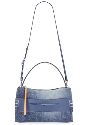 JW Anderson Loafer Bag in Mid Blue Denim - Blue. Size all.